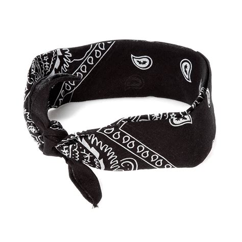 Black Paisley Bandana 3 in 1 Headwrap | Claire's US