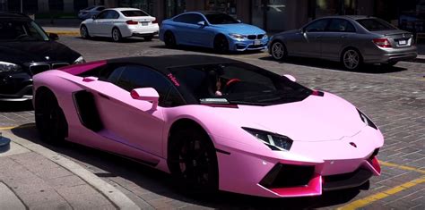 Double Pink Lamborghini Aventador Looks Like Italian Gelato in Toronto ...