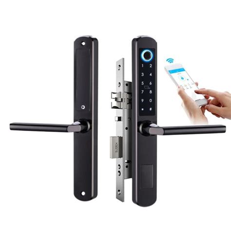 5-in-1 Slim Smart Sliding Door Lock with Bluetooth Fingerprint WiFi ...