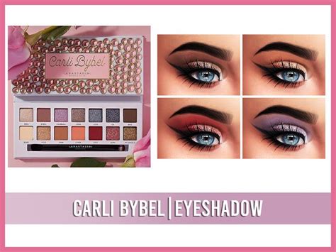 CARLI BYBEL| EYESHADOW PALETTE | Eyeshadow, Eyeshadow palette, Sims 4 cc makeup