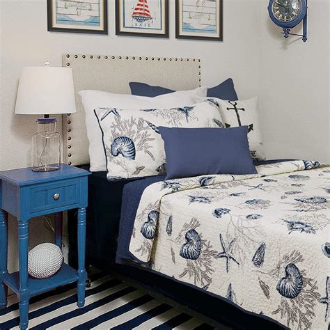 Beach Themed Bedding Sets Ocean Comforter Sets Lightweight Quilt Set ...