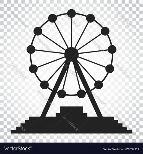 Ferris Wheel Silhouette Vector at Vectorified.com | Collection of Ferris Wheel Silhouette Vector ...