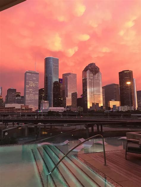 Sunset in Houston - No Filter : houston