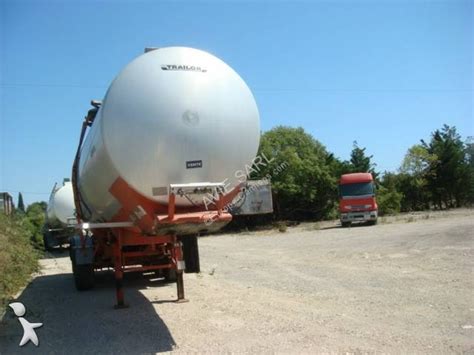 Used Trailor oil/fuel tanker semi-trailer CITERNE CARBURANT TRAILOR MONOCUVE ALU 36276L 3 ...