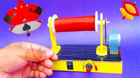 How To Make A Electric Firki At Home | Charkhi For Kite Festival | Electric Firki Science ...