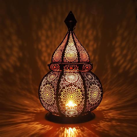 Gadgy ® Moroccan Lantern (36 cm) l Lantern for candles and Electric Lights l Indoors and ...