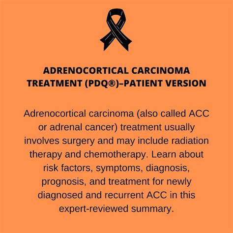 Adrenocortical Carcinoma Treatment (PDQ®)–Patient Version - General Medical Information