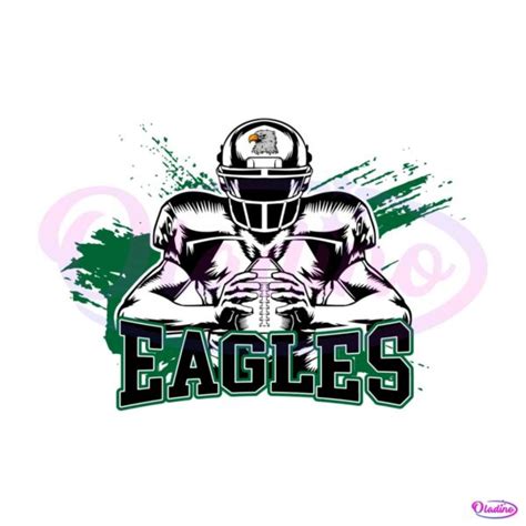 Eagles Football Player Svg Cricut Digital Download