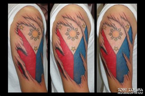 filipino american flag tattoo - mercedesoffroadvan