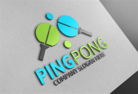 Ping Pong Logo | Creative Logo Templates ~ Creative Market