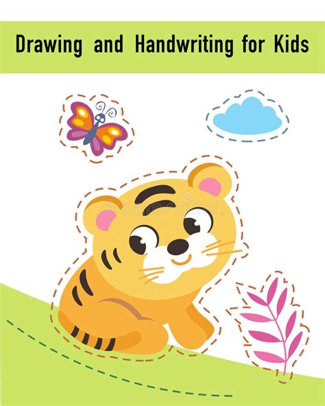 Drawing and Handwriting for Children. Educational Activity Game ...