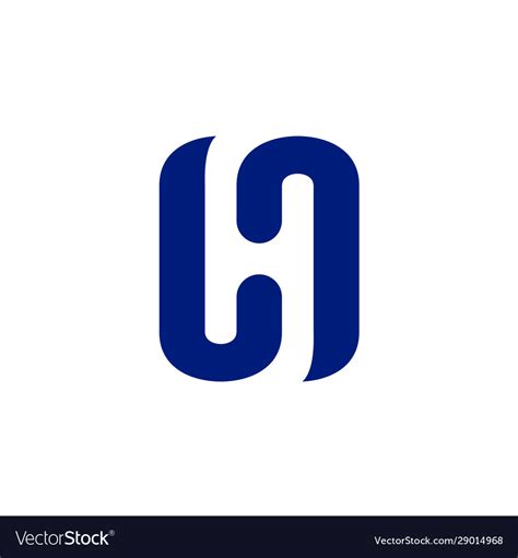 Letter h initial h logo design inspiration Vector Image