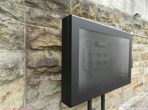 65inch Weatherproof outdoor TV enclosure #kinytech | Outdoor tv ...