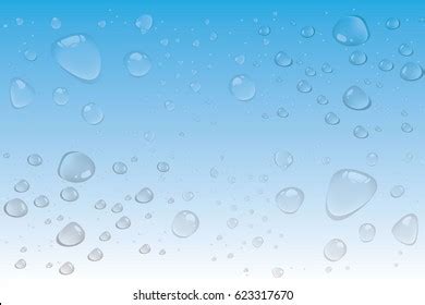 Realistic Water Drop Vector Background Stock Vector (Royalty Free) 1664573737