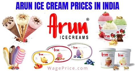 Arun Ice Cream Price List 2023 [INDIA]