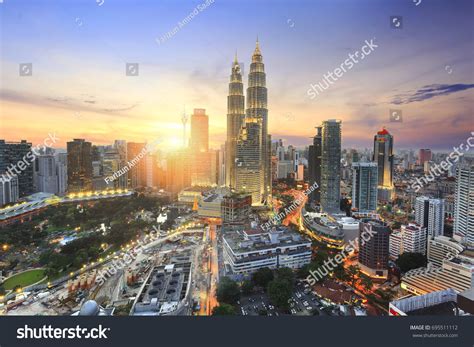 Cityscape Image Kuala Lumpur Malaysia During Stock Photo 695511112 ...