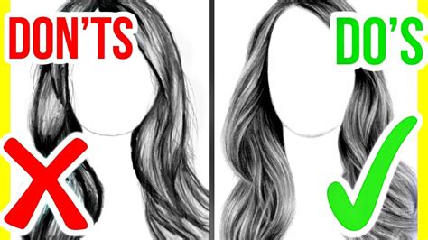 Realistic Hair Drawing at GetDrawings | Free download