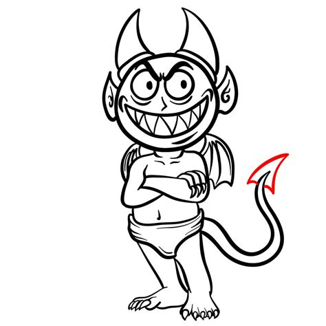 From Horns to Tail: How to Draw a Cartoon Devil Step-by-Step