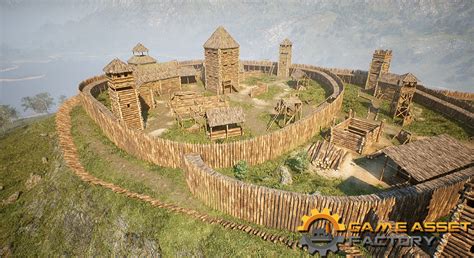 Medieval Wooden Fort Modular in Environments - UE Marketplace