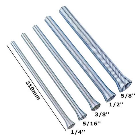 Buy Spring Tube Bender Set 1/4, 5/16, 3/8, 1/2, 5/8 Inch (Set of 5 Pcs) (5 Sets) Online at ...