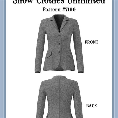 Hunt Seat Show Clothes Patterns - Etsy