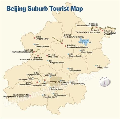 Beijing Map, Map of Beijing's Tourist Attractions and Subway