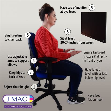 6 simple steps to a good sitting posture while working | JMAC IT ...