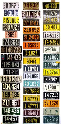 Colorado License Plate History