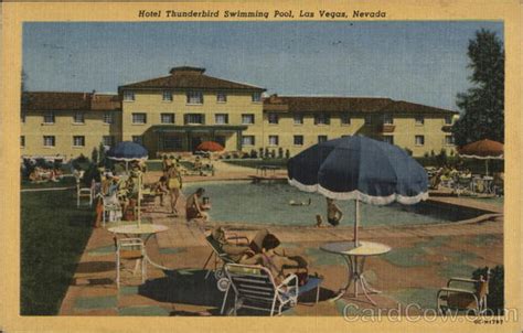 Hotel Thunderbird - Swimming Pool Las Vegas, NV Postcard