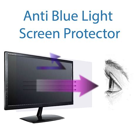 Anti Blue Light Screen Protector (3 Pack) for 24 Inches Widescreen Desktop Monitor. Filter Out ...