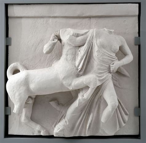 Parthenon. South metope 10 | Acropolis Museum | Official website