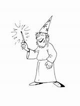 Magician coloring pages sketch template