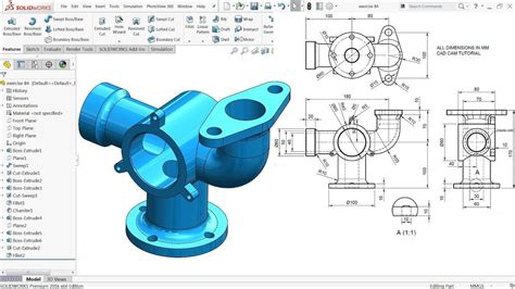 7d589261 Solidworks model 0010 in 2020 | Autocad isometric drawing ...