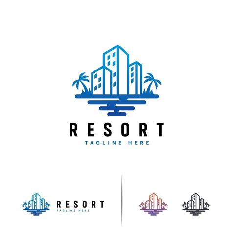 Hotel and Resort logo template, Building logo designs, Travel logo 2064364 Vector Art at Vecteezy