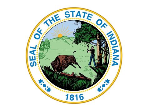 State Seal of Indiana Logo PNG vector in SVG, PDF, AI, CDR format