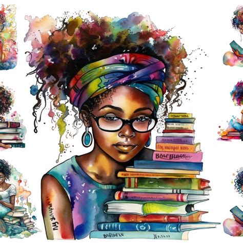 Black Girl Reading - Etsy