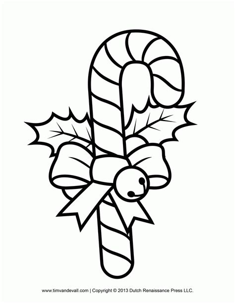 Christmas Candy Canes Coloring Pages - Coloring Home