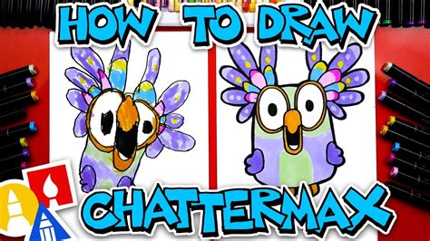 How To Draw Chattermax From Bluey - YouTube