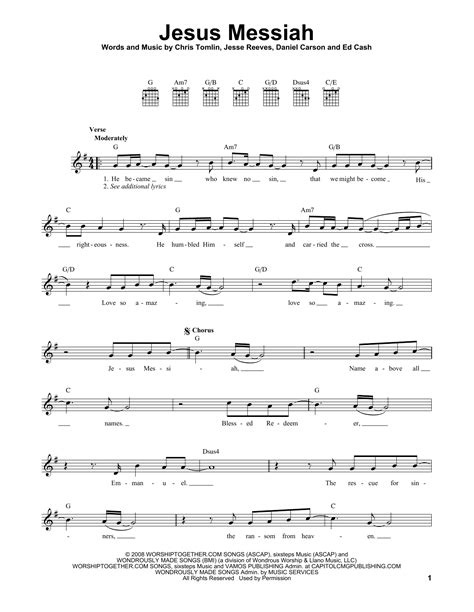 Jesus Messiah | Sheet Music Direct