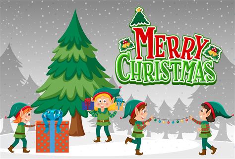 Merry Christmas poster template 13999950 Vector Art at Vecteezy