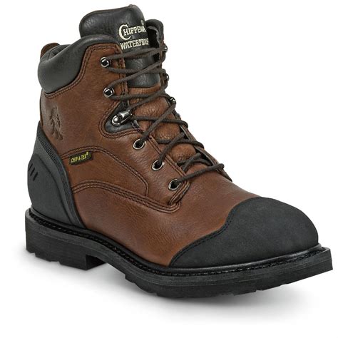 Chippewa Men's 6" Heavy-Duty Waterproof Work Boots - 665369, Work Boots at Sportsman's Guide