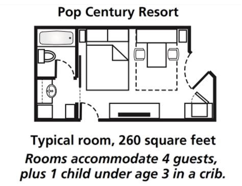 Standard Room Pop Century Resort Map