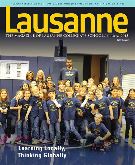 Lausanne Magazine Spring 2015 by Lausanne Collegiate School - Issuu