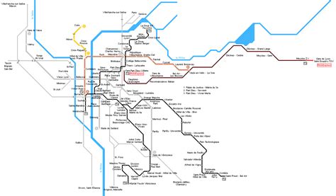 Lyon Metro Map - Mapsof.Net