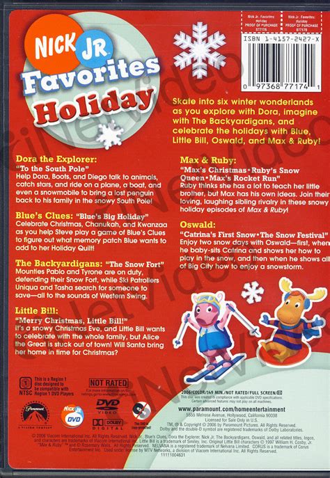 Nick Jr - Favorites - Holiday on DVD Movie