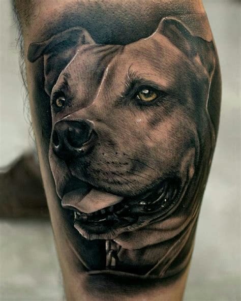 Tattoo done by: Pablo Hernandez Bambamsi.com #pitbull #amstaff | Dog ...