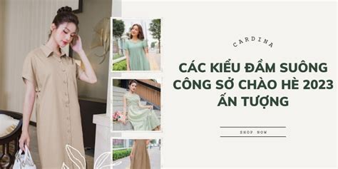 Các kiểu đầm suông công sở chào hè 2023 ấn tượng - SURIA LINK