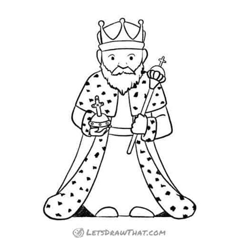 How to draw a king with all the royal symbols - Let's Draw That!