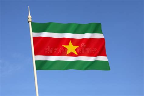 Vlag van Suriname stock foto. Image of symbolisch, suriname - 47523212