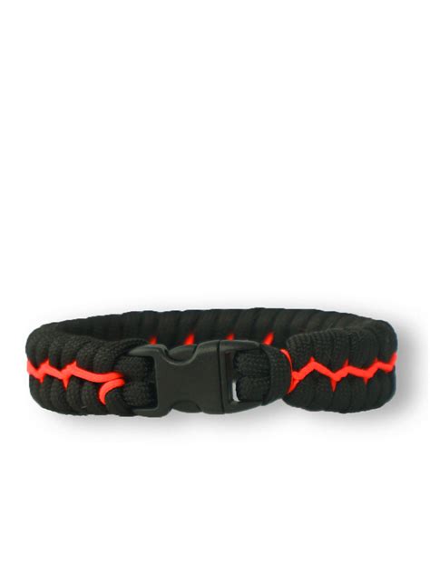 Black & Orange Paracord Bracelet Suit | Dedoles